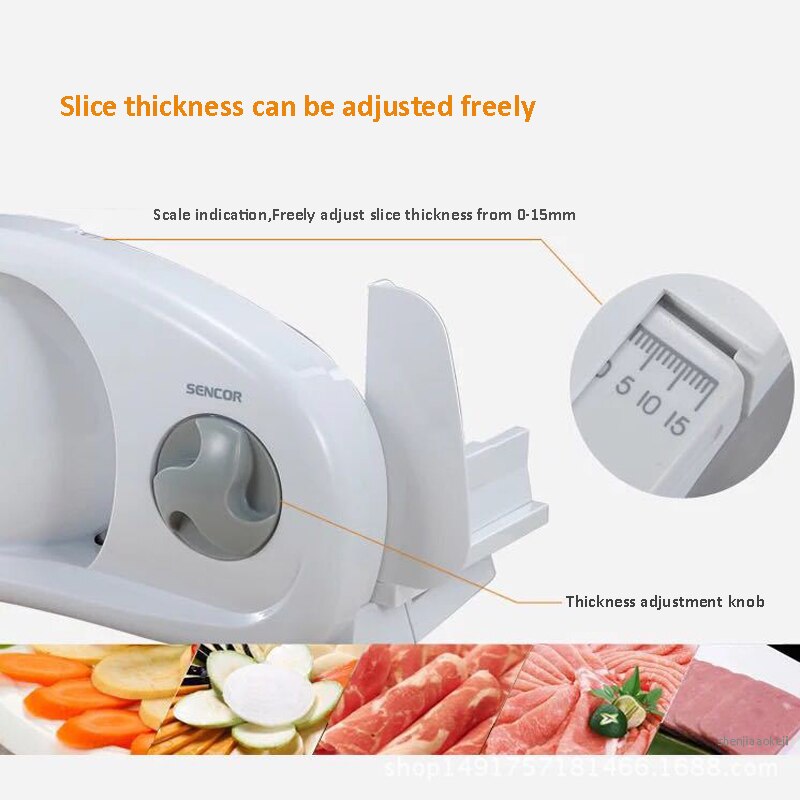 Electric Meat Slicer Features Precision Thickness Control bread toast food slicers cutter for frozen beef vegetable slicing 220V