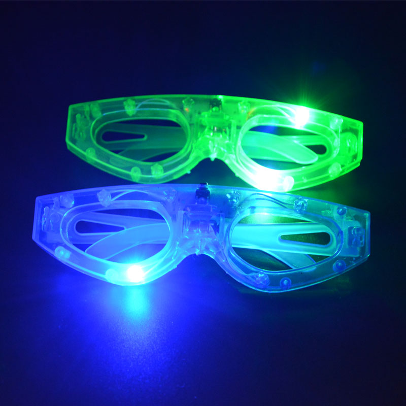 Light-Up Square Glasses Eye Mask LED Flashing Blinking Eye Glasses Party Carnival Halloween