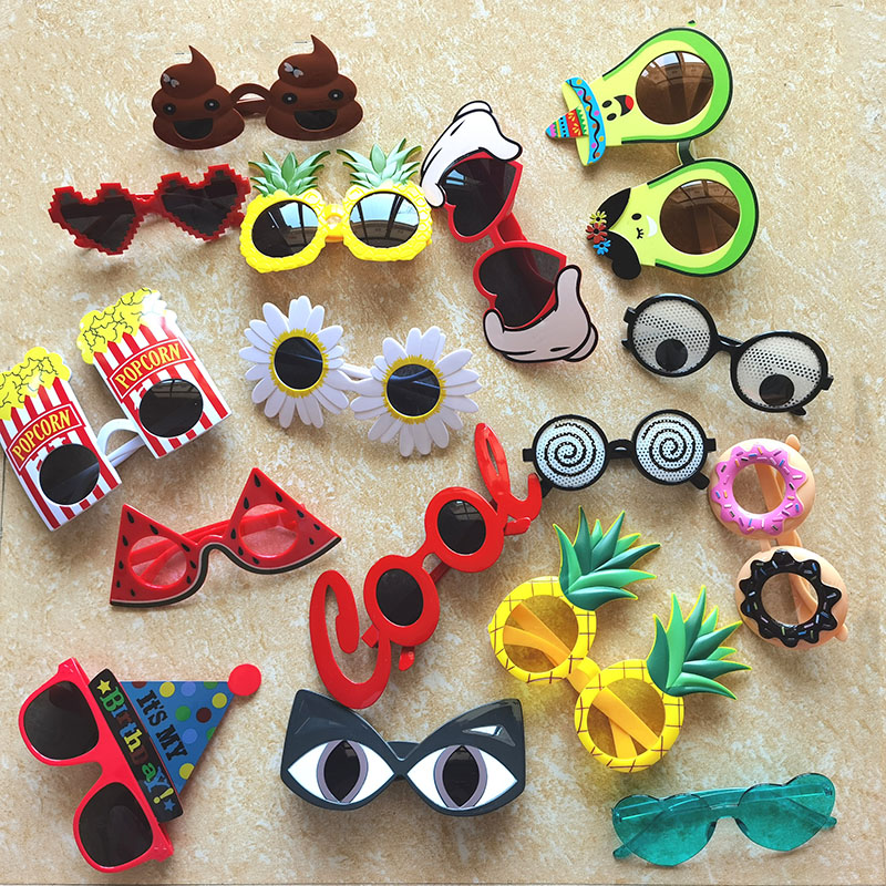 1 Uds. Gafas de sol divertidas y locas para vestido de , accesorios, novedad, disfraz, , carnaval, suministros de decoración para eventos