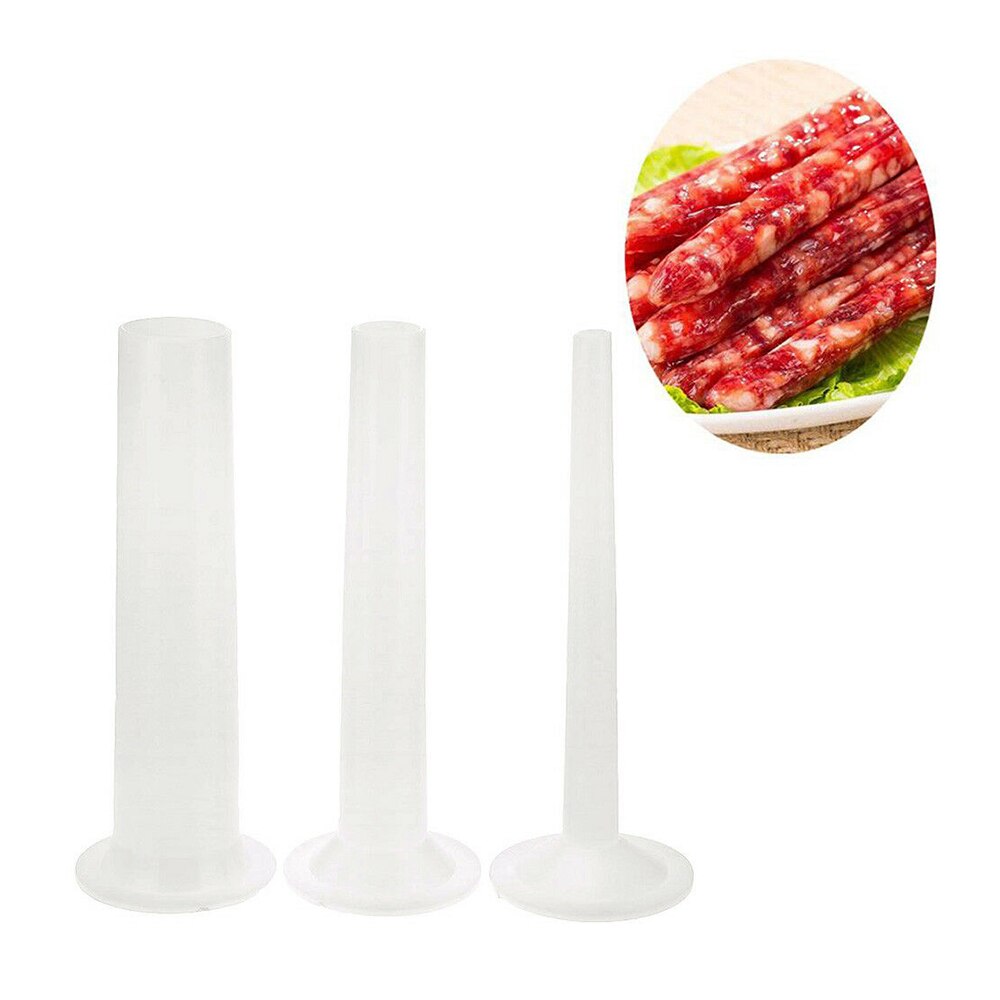 Verlengen drie stuk worst klysma trechter roestvrij staal vleesmolen klysma buis plastic klysma vlees tool