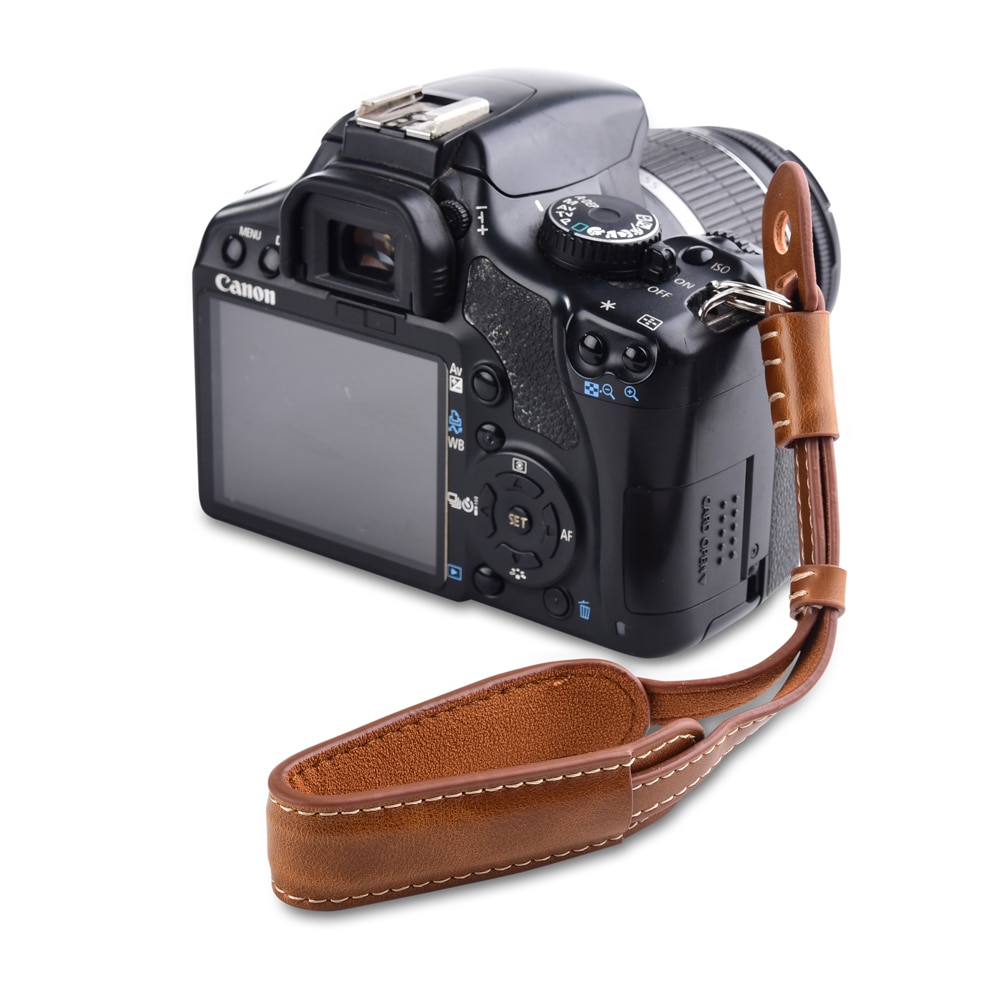 Pu Lederen Camera Wrist Hand Strap Double Layer Flexibele Voor Sony Alpha A6500 A6000 A5100 A5000 A7R A7 A7S A7II 3 A7M3 A7RM3