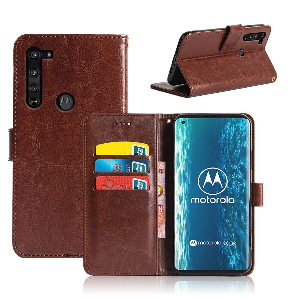 NINY Para Motorola Borda Moda Phone Case New Arrival Macio de Proteção Integral de Alta-qualidade e de material durável para o serviço vida: Brown