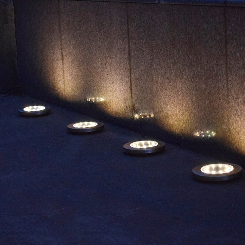 12/1Pack Solar Led Tuinverlichting Outdoor Onder Grond Lamp IP65 Terraza Terrasse Landschap Verlichting Voor Gazon Patio pathway Yard