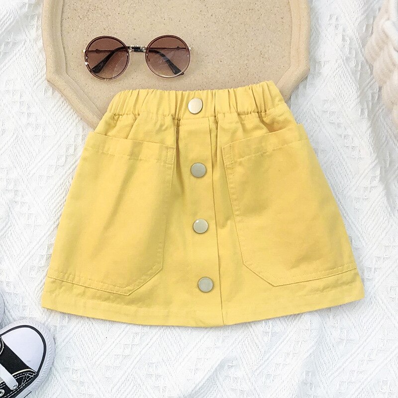 Menoea 1-6y Jeans para niños , pantalones de verano para niñas, pantalones de mezclilla para bebés, pantalones cortos de sólidos para niños, pantalones cortos, filetes, novedades: AH435 Yellow / 2T