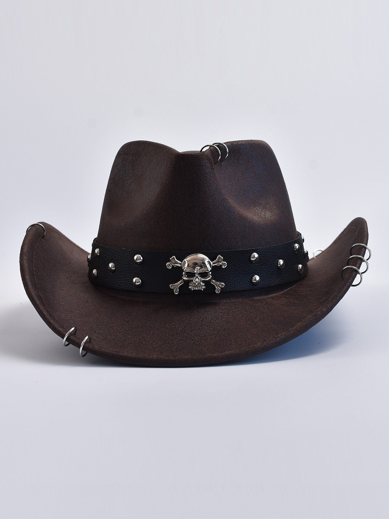 Kunstleder Vintage Western Cowboy Hut für Männer Gentleman Jazz Hüte Panama Cowgirl Hut Sombrero Hombre