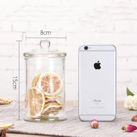 RSCHEF Glas lagerung dosen verschlossenen dosen Heimat küche dosen kann wiederholt verwendet werden Tee getrocknete obst getreide Tee: 370ML