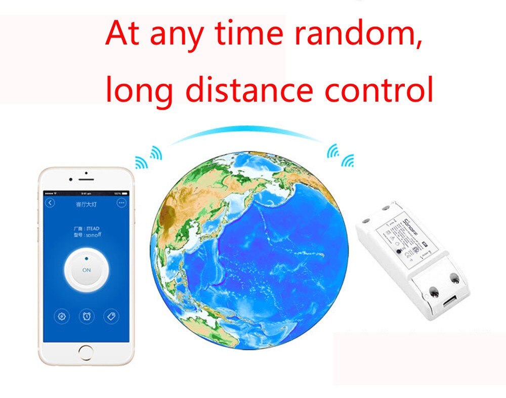 Älykkään kodin wifi -valo langaton kytkin langaton sovelluksen kaukosäätimen kytkin älykkään kodin sähkökytkimet android -sovelluksen ohjaus #4