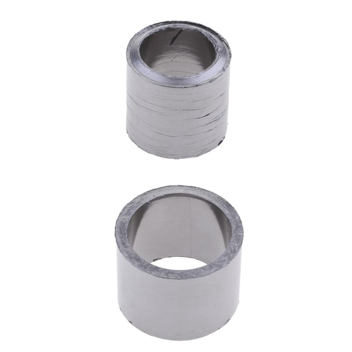 Junta de escape para motocicleta, anillo de sellado de fibra, 2 paquetes