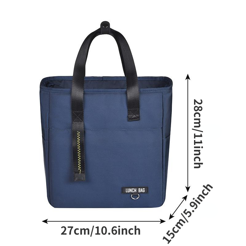 Insulated Bento Lunch Box Thermal Bag Large Capacity Food Zipper Storage Bags Container Cooler Travel Picnic Handbags