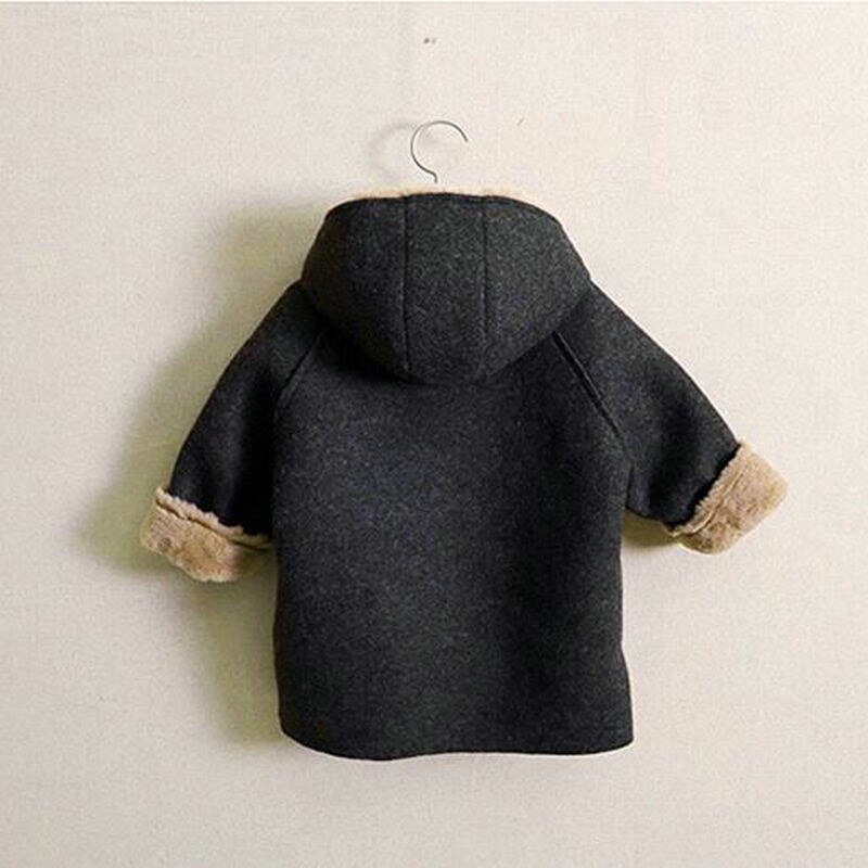 Cappotto da ragazzo materiale di lana Super morbido cappotto spazzolato e spesso inverno nuovi vestiti per bambini