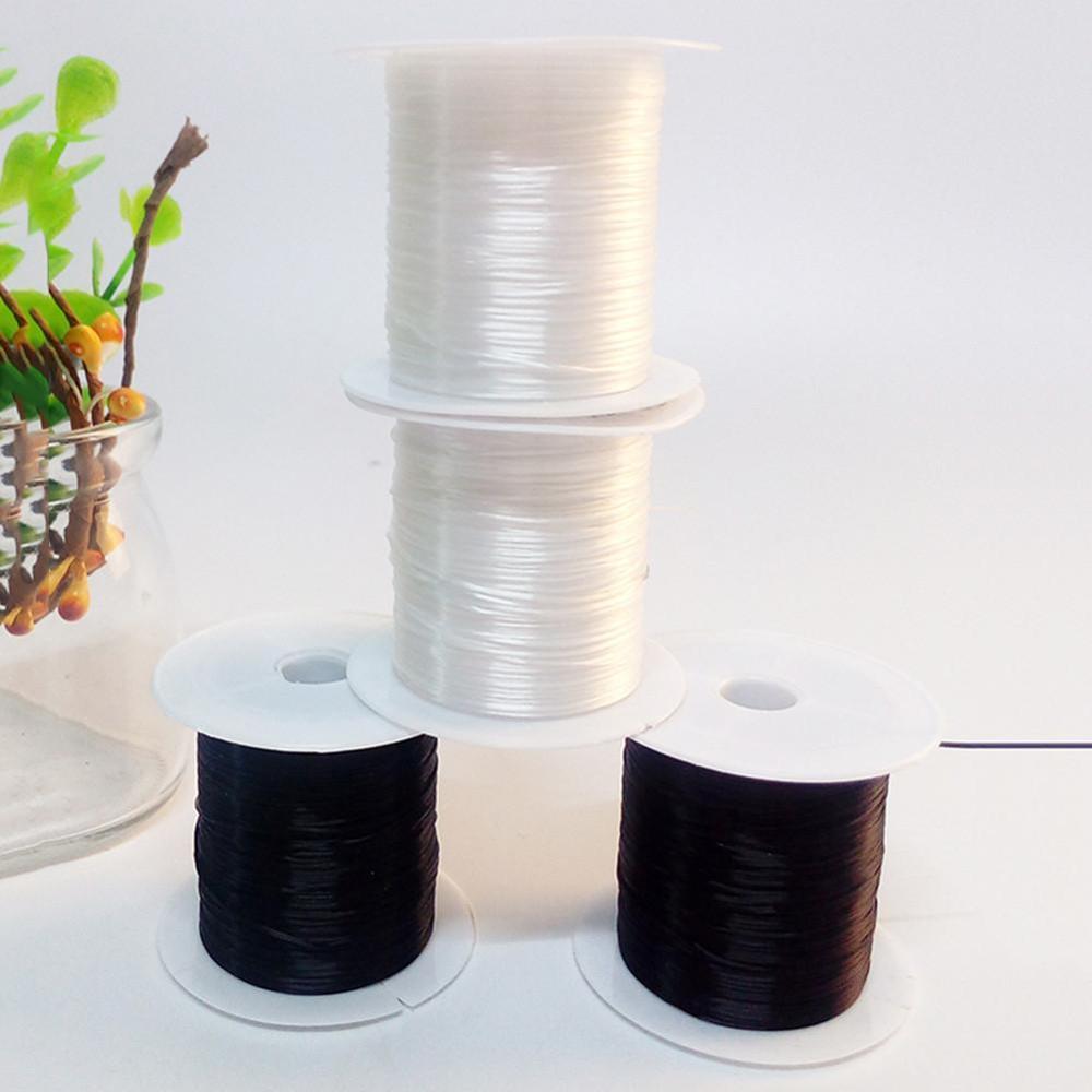 10M/Roll 1mm Spandex Elastic Thread Color Elastic Thread Diy Jewelry Bracelet Beaded Transparent Thread