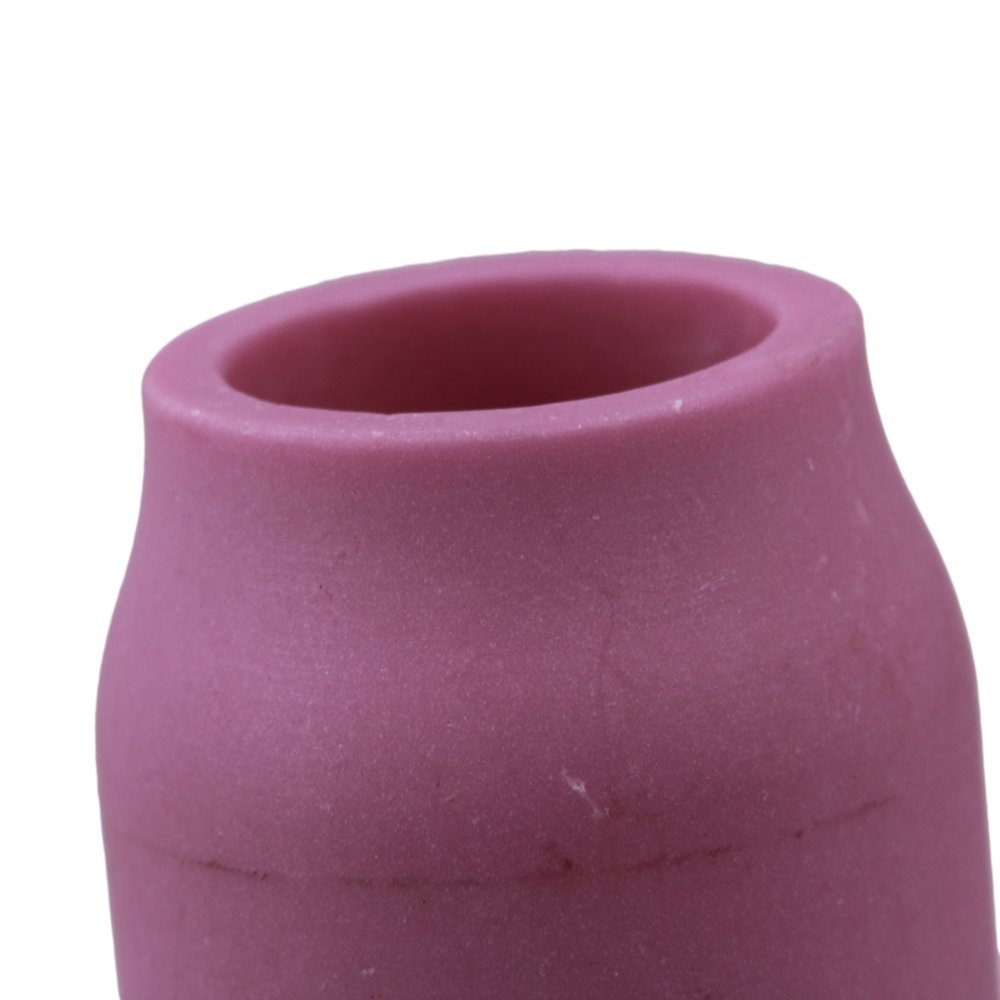 Boquilla DE soplete de soldadura TIG de cerámica 53N61 8 #, copa de escudo de alúmina, compatible con WP-9, 20, 24, 25, paquete de 10