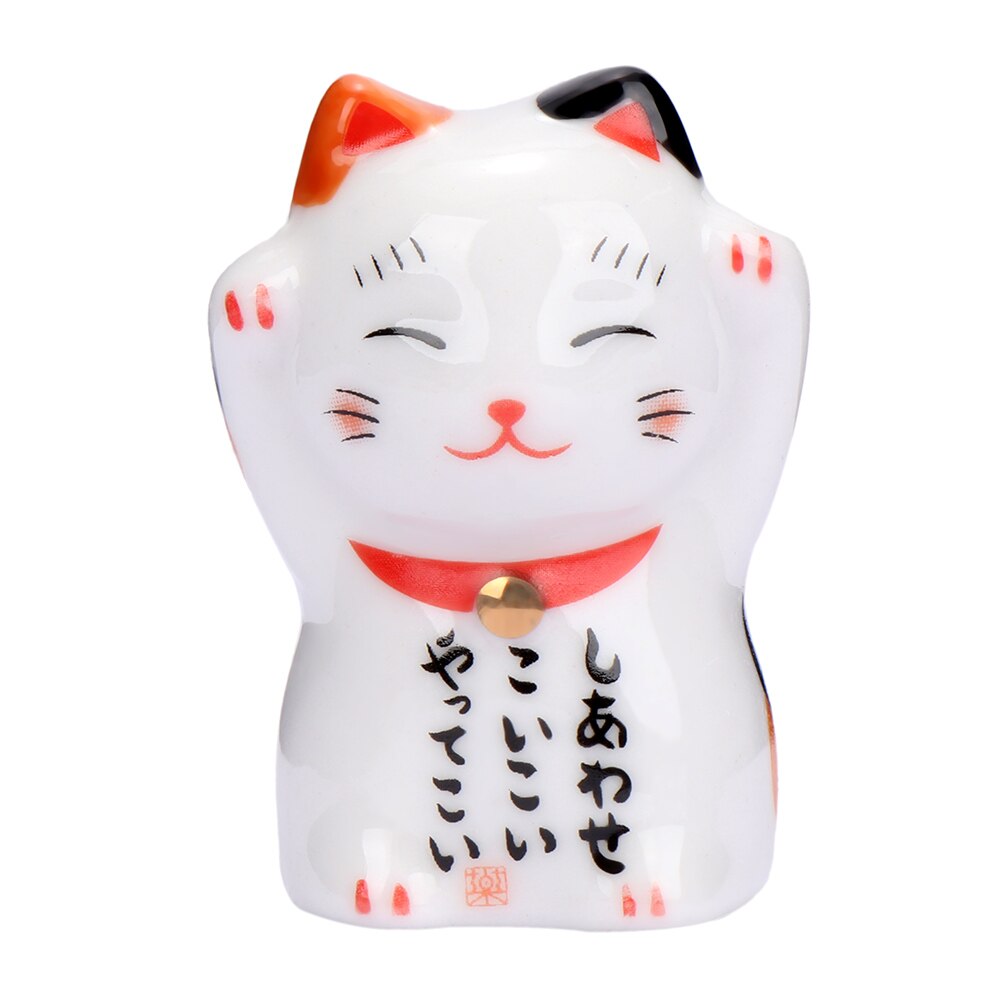5 stk/sæt japansk stil keramiske spisepinde holder stativ sød kat spisepinde stativ pude pleje hvile køkken kunst håndværk bord
