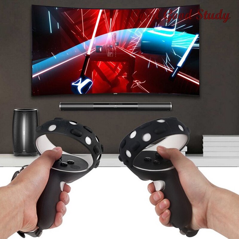 1 Paar Met Knuckle Band 3in1 Touch Controller Grip Cover Touch Siliconen