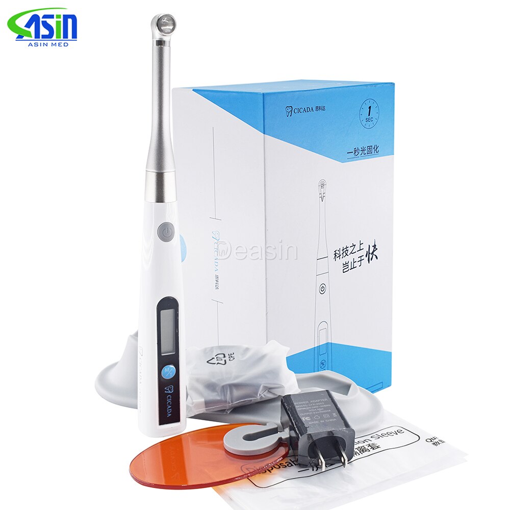 Dental Cordless Led Curing Light 1 Second Cure Lamp horizontal self-shading integrated dental material