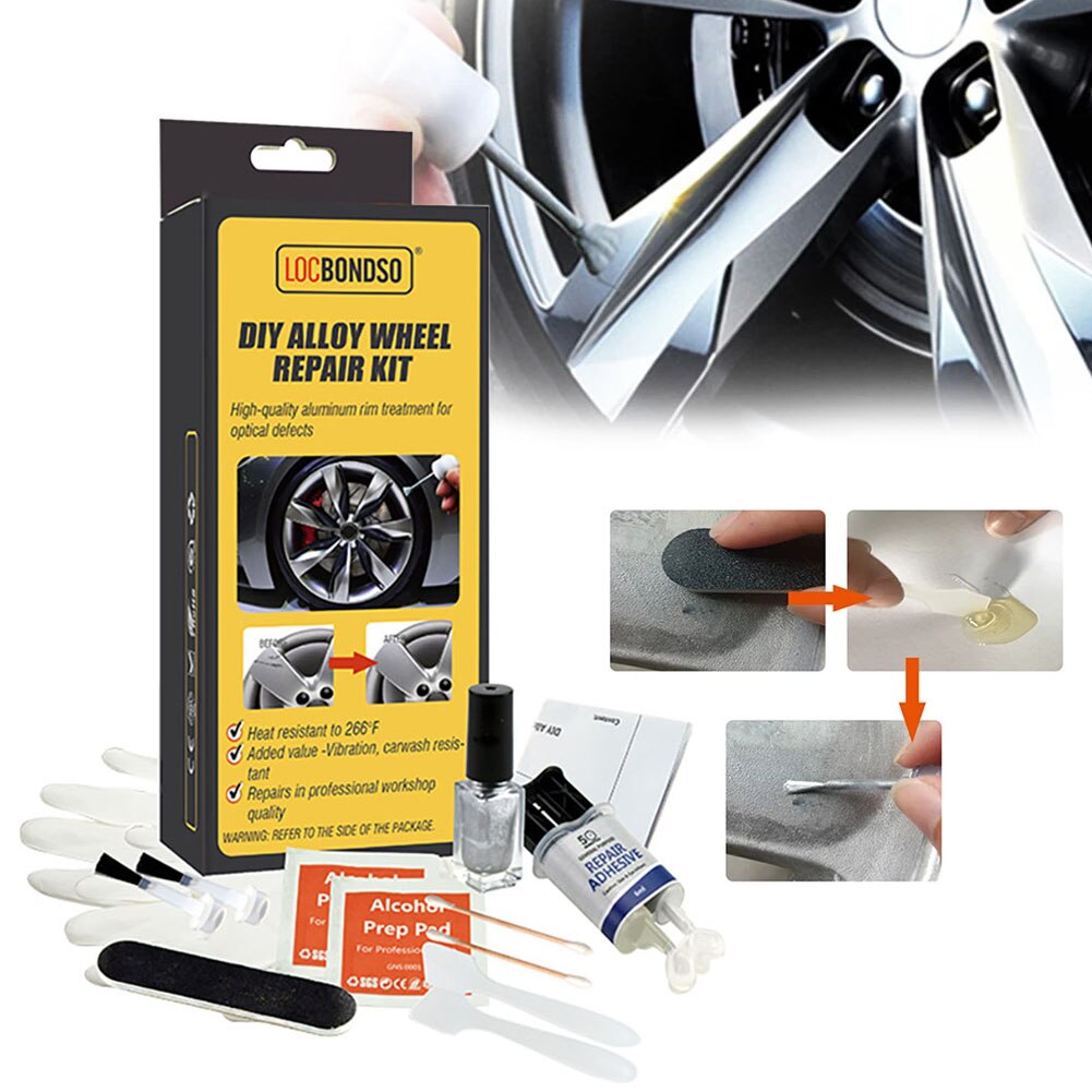 Aluminium Legierung Auto Rad Reparatur Bausatz Waschbar Auto Felge Reparatur Werkzeug einstellen Delle kratzen Wiederherstellung Legierung Rad Felgen