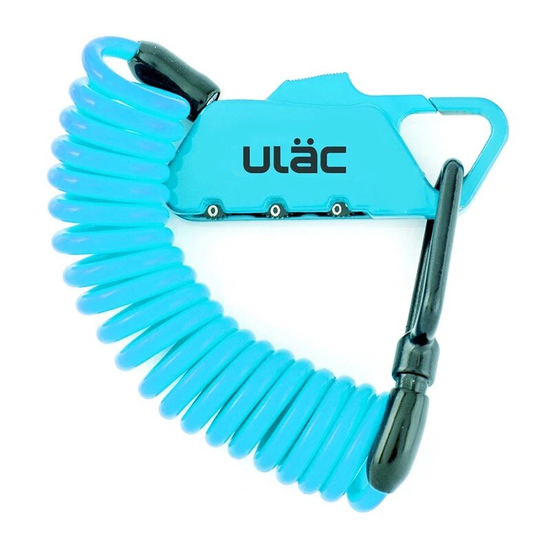 ULAC-candado de combinación para bicicleta K2S, 3 dígitos, Combo reiniciable, cuerpo de aleación de Cable de 1,2 M: ULCK2SBU