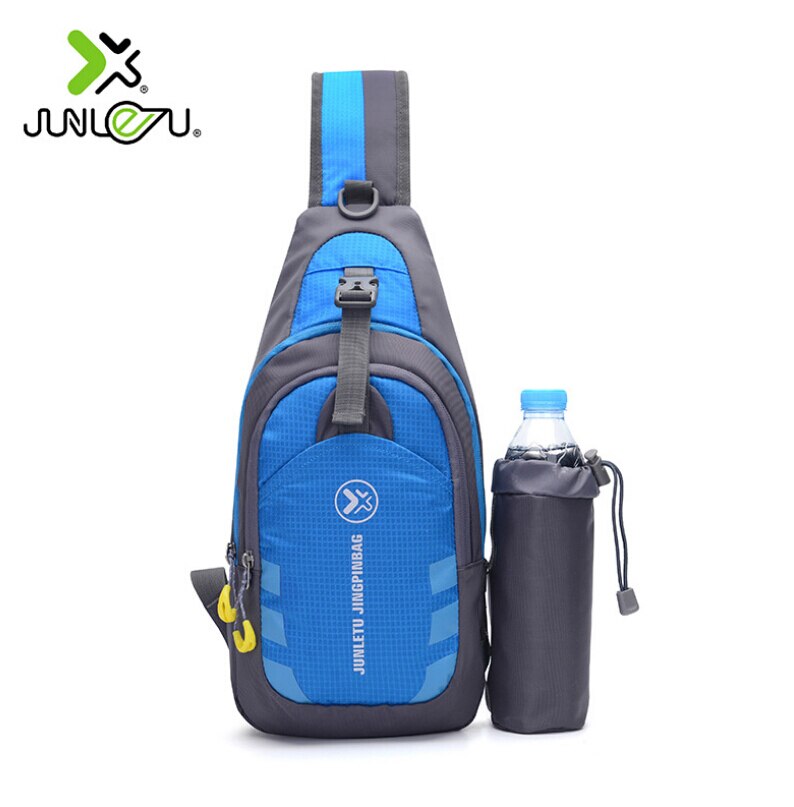 Mannen Kleine Cyclus Sling Bag Anti Diefstal Borst Tas Schouder Cross Body Bags Mini Outdoor Sport Reizen Water Fles Houder handtas: Blauw