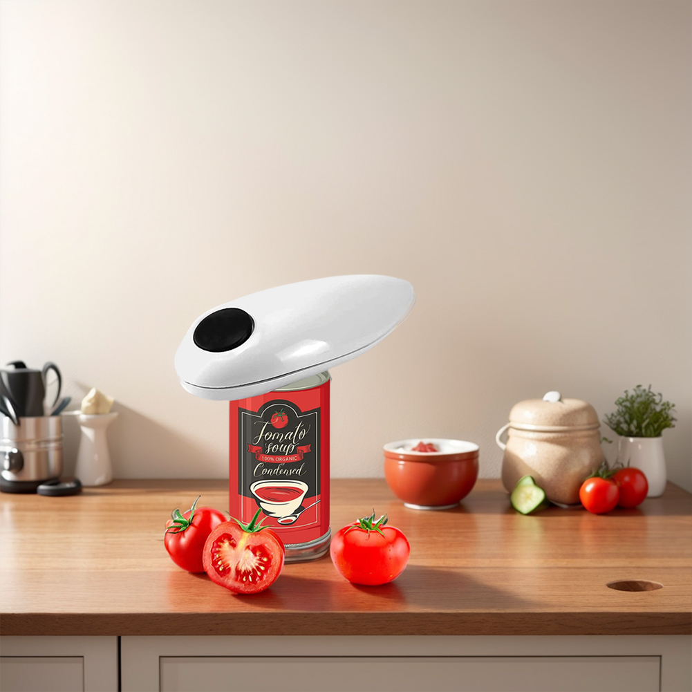 Electric/Manual Jar Opener Automatic Bottle Opener Battery Operated Tin Opener One Touch for Weak Hands for All Kinds of Jars