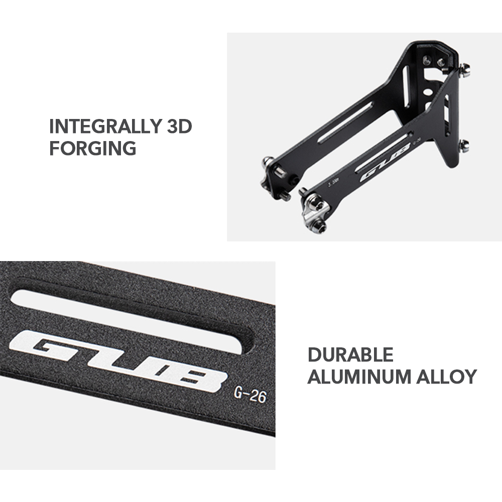 Bike Saddle Bottle Cage Holder Lightweight Solid Bike Water Bottle Cage Adapter Saddle Mount Rack Cycling Double Bottles Bracket