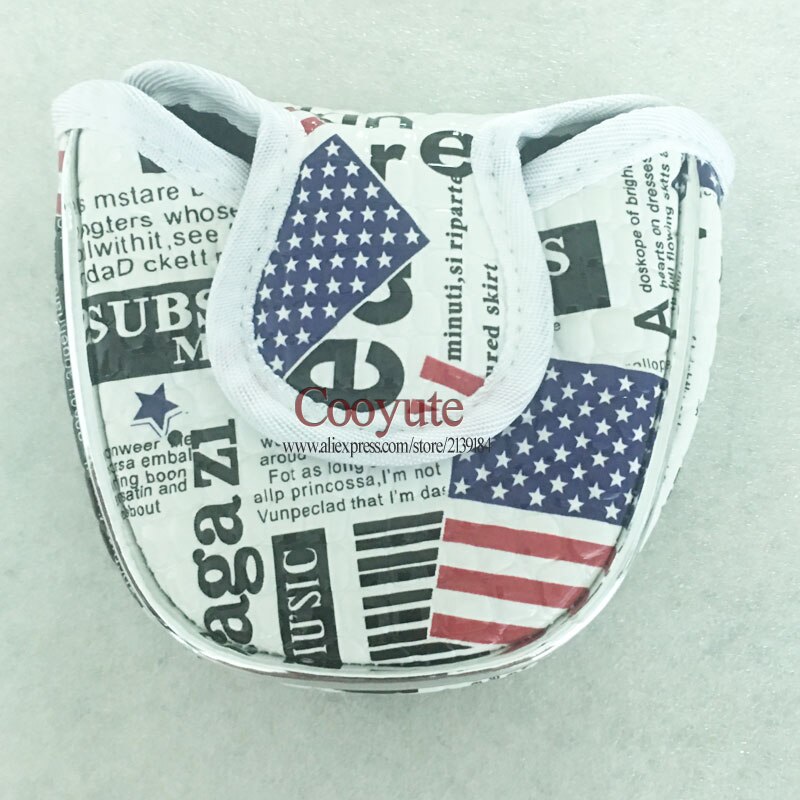 Club Golf Headcover Cooyute Pu Halve Cirkel Putter Headcover Unisex Witte Kleur Golfclubs Headcover