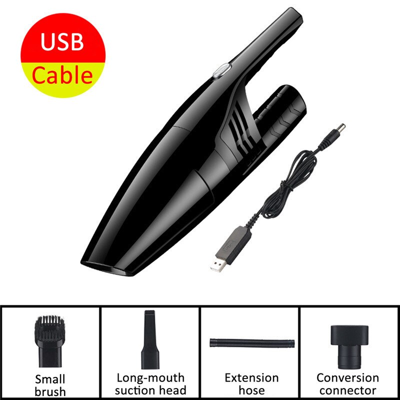 150W odkurzacz samochodowy ręczny bezprzewodowy/wtyczka samochodowa 12V 8500rocznie bardzo duża siła ssąca odkurzacz na mokro/na sucho 20000 obr./min dla samochodu W domu: Czerwony