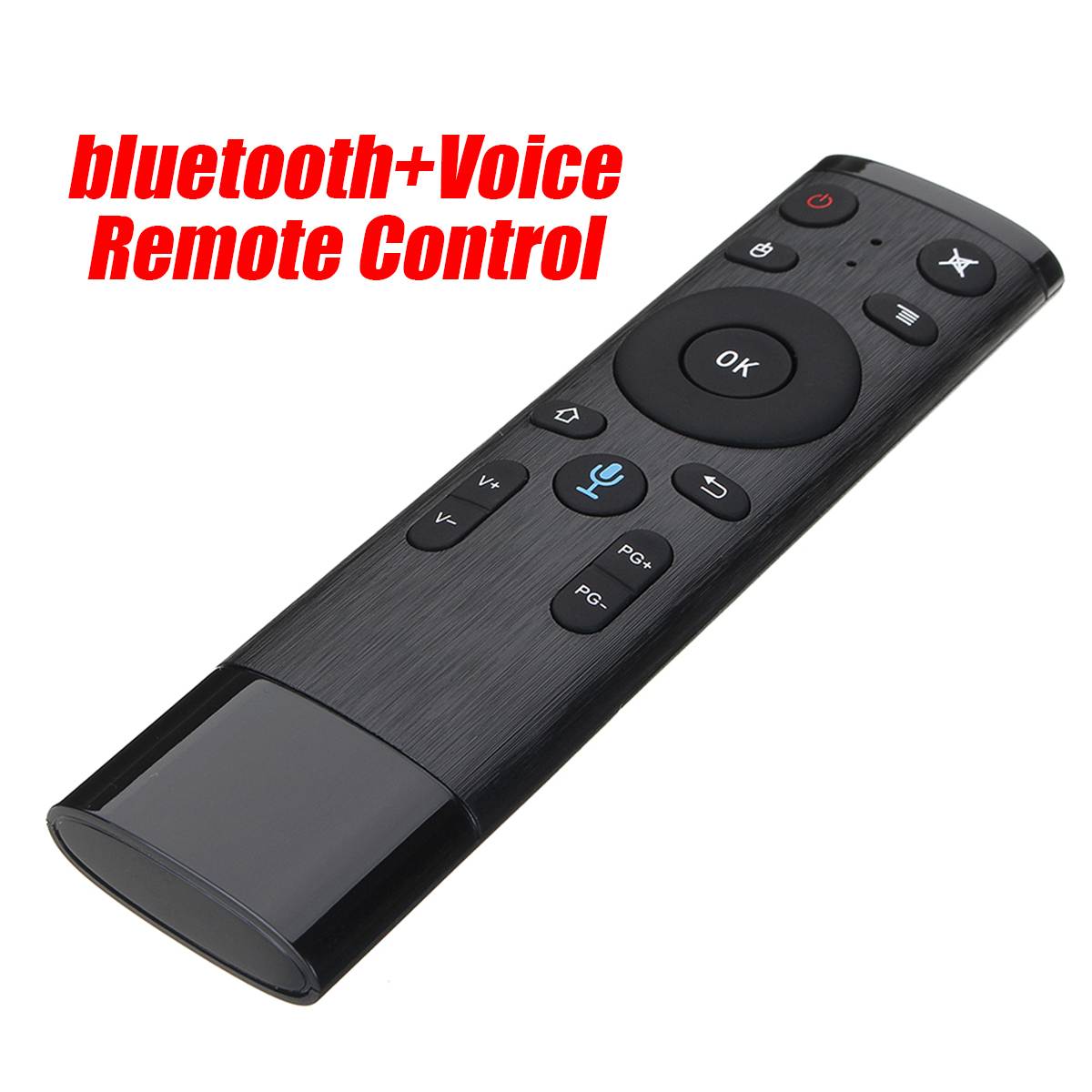 Q5 spraakgestuurde fly air mouse voor gyrosensorspel ,2.4 ghz draadloze microfoonafstandsbediening voor android tv-box, pc: Q5 bluetooth