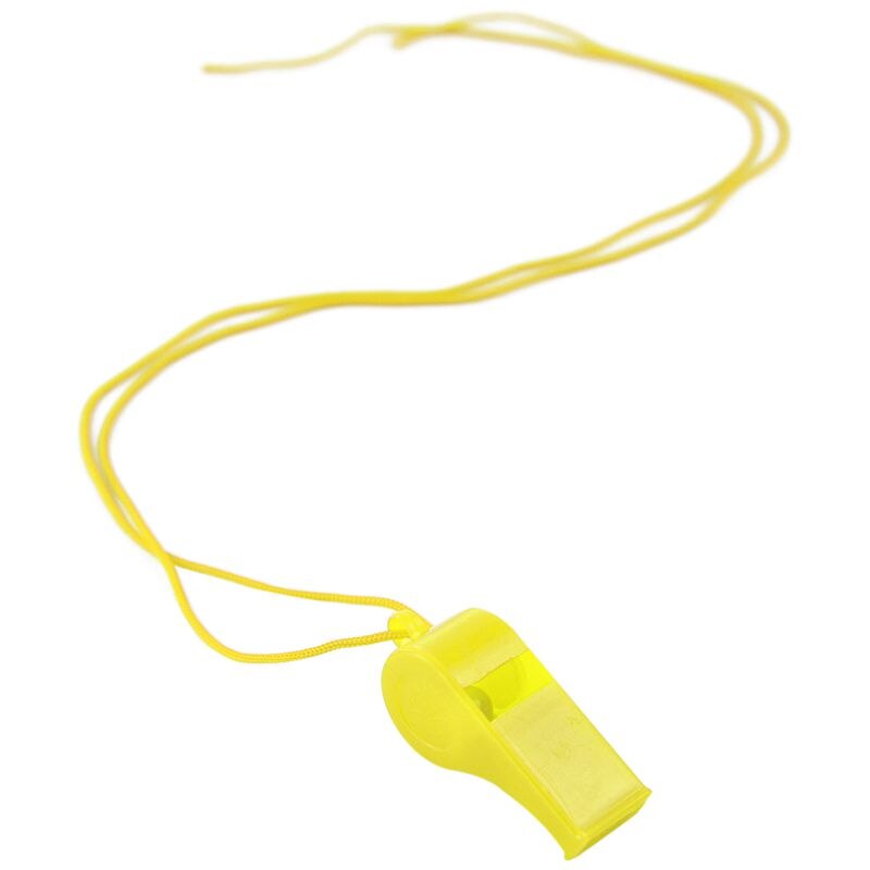 10 stuks plastic multicolor scheidsrechtersfluitjes: Default Title