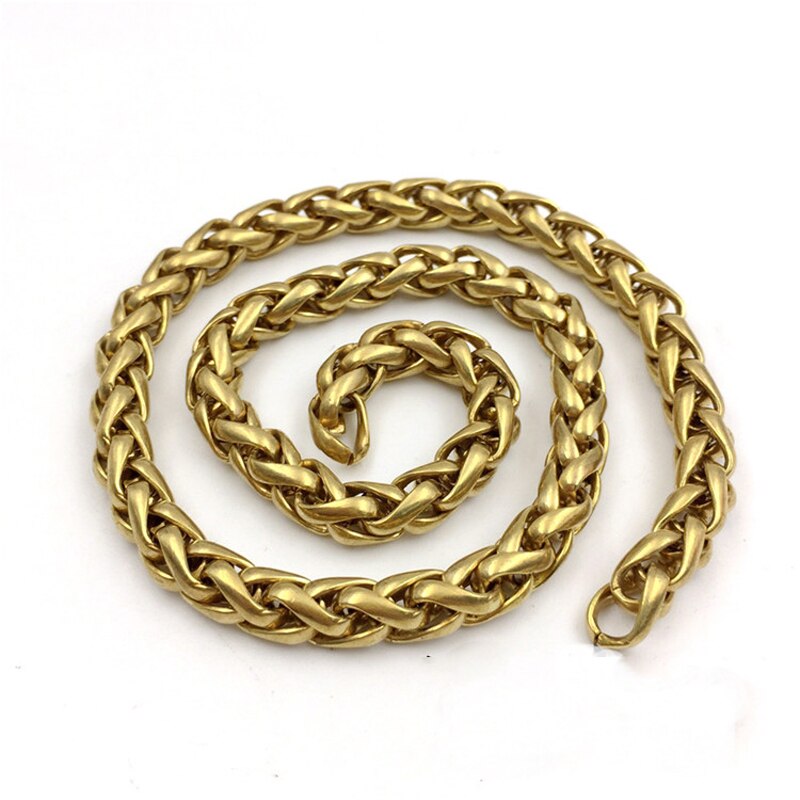 DIY leder handwerk solide Durcheinander gestrickte geldbörse hosen kette 6mm 8mm 10mm durchmessern 3 mt/los