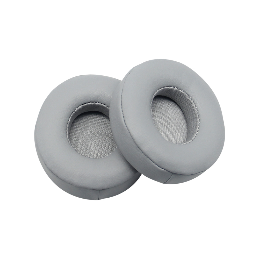 Ersatz-Ohrpolster für Solo 2 3, kabelgebundene Ohrpolster, Ohrhörer für Beats Solo 2 3, kabellose Bluetooth-Headset-Hülle, weiche Abdeckung: 2XS / Grau