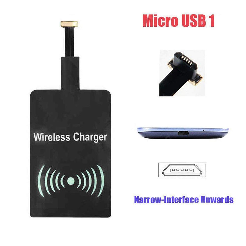 Für iPhone 6 7 Micro Usb Qi Wireless Charging-Receiver Adapter Für Xiaomi Redmi Hinweis 6 Huawei Honor Microusb Ladegerät für TYPE-C: Micro USB 1