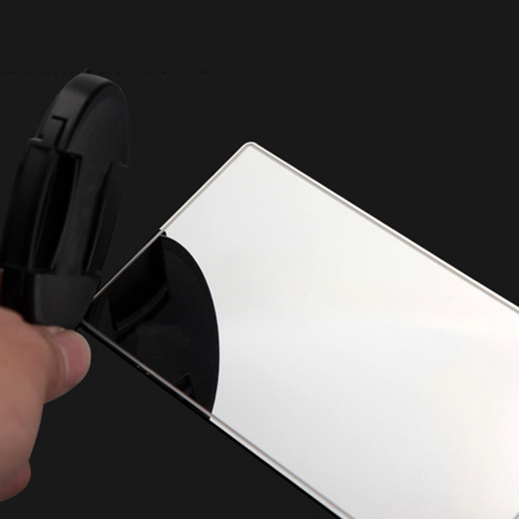 15*8cm praktische auto make-upspiegels, universele auto-interieur zonwering, roestvrijstalen cosmetische spiegelbenodigdheden
