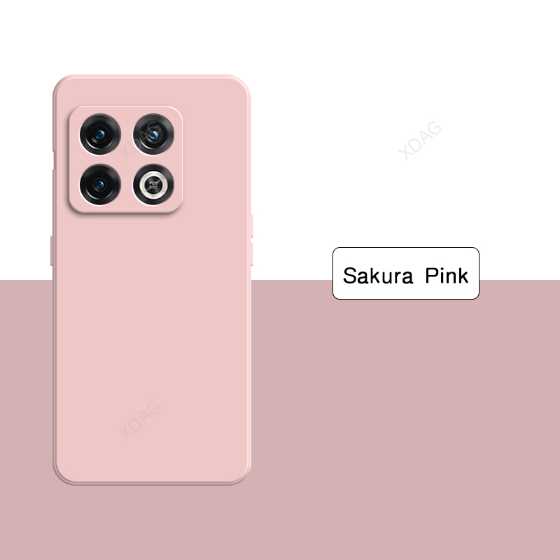Funda de teléfono de silicona líquida Original para Oneplus 10 Pro 10Pro 10R 10T 5G, Funda de lujo de Color puro sólido, accesorios Carcas: plástico / Multicolor