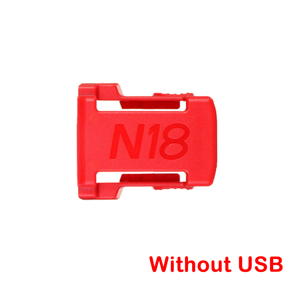 USB Charger Adapter Compatible For Makita For Dewalt For Milwaukee 18V Li-ion with USB Type-C Battery Holder Fast Charging: Dark Red