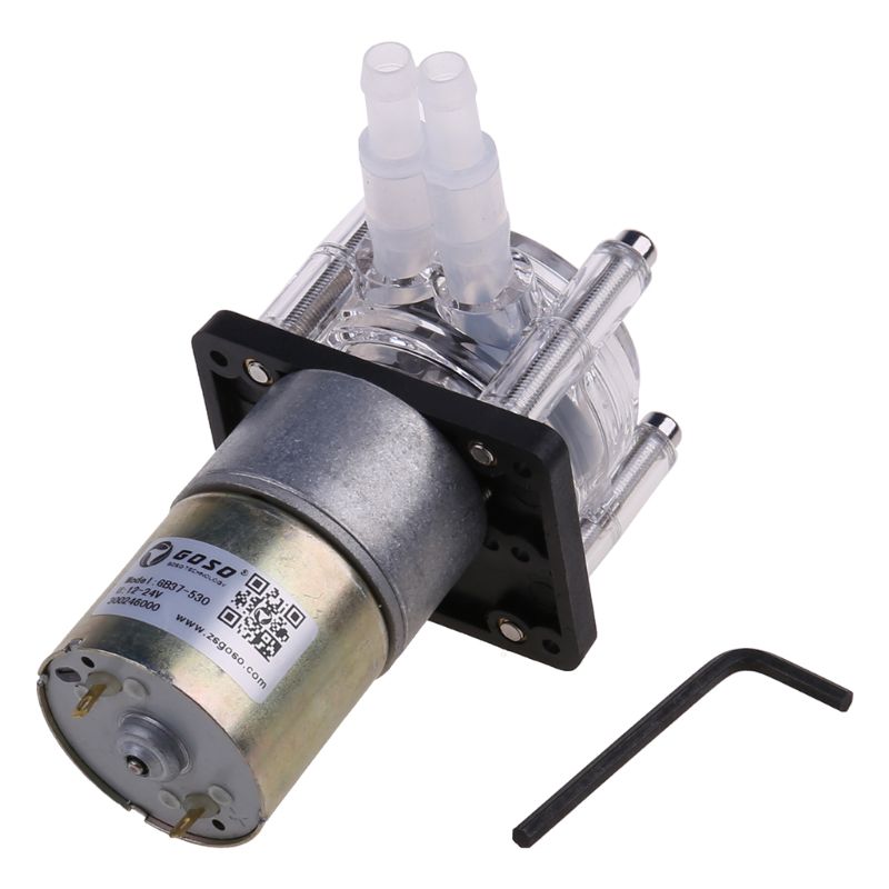 Dc 12/24v peristaltiske pumper stor flow doseringspumpe vakuum akvarium lab analytisk: 24v