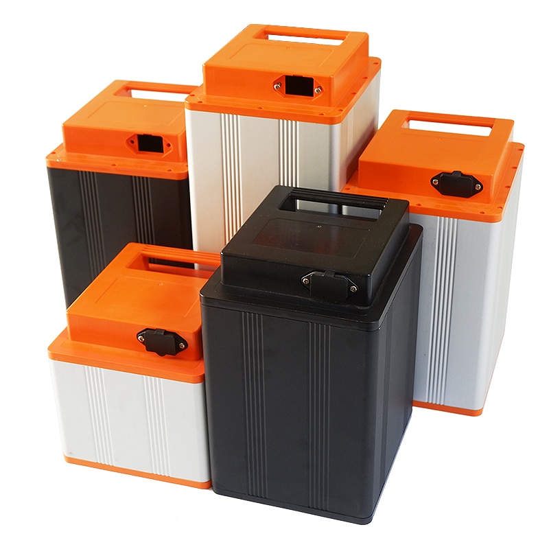 18650/26650/32650 li-ion battery box aluminum box For 12V-72V lithium ion battery assembly