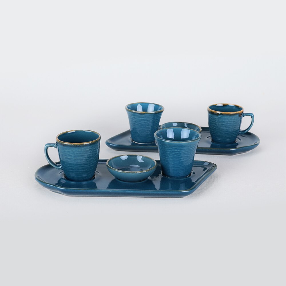 Sapphire Coffee Presentation Set 8 Pieces For 2 Persons