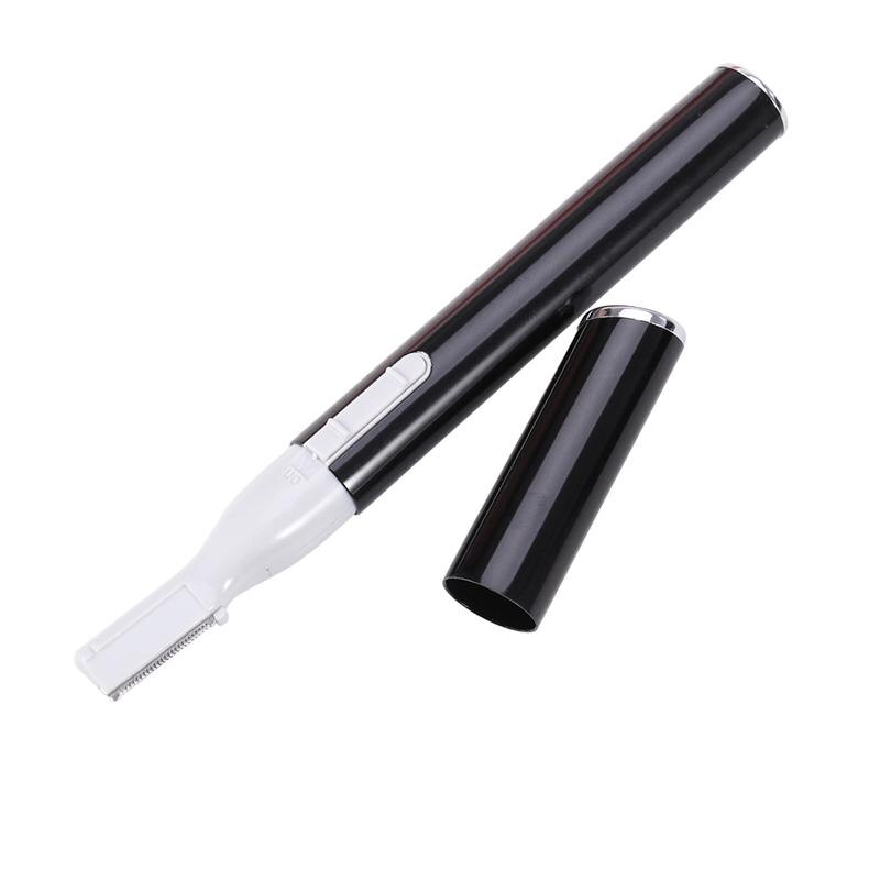 Professionele Draagbare Mini Wenkbrauw Trimmer Body Scheerapparaat Wenkbrauw Scheermes Haar Remover Voor Vrouwen Dames: Black