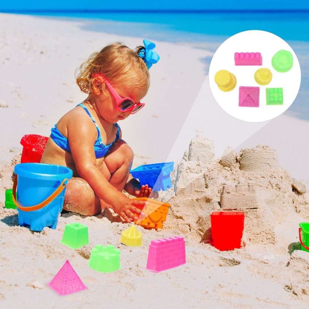 30Pcs Kasteel Model Praktische Duurzaam Draagbare Stijlvolle Creatieve Strand Spelen Set Kids Kasteel Mold Kids Weerbarstige Kasteel Bui