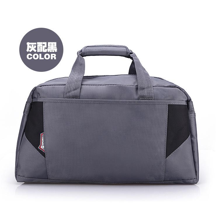 Waterdichte Sporttas Vrouwen Gym Tassen Nylon outdoor tas Mannen Nylon Materiaal Sport Draagbare Tassen: gray black