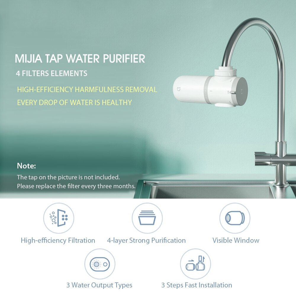 Mijia Faucet Purifier Water Filter Kitchen Gourmet Faucet Fixture Purification System Washroom Tap Water Purification