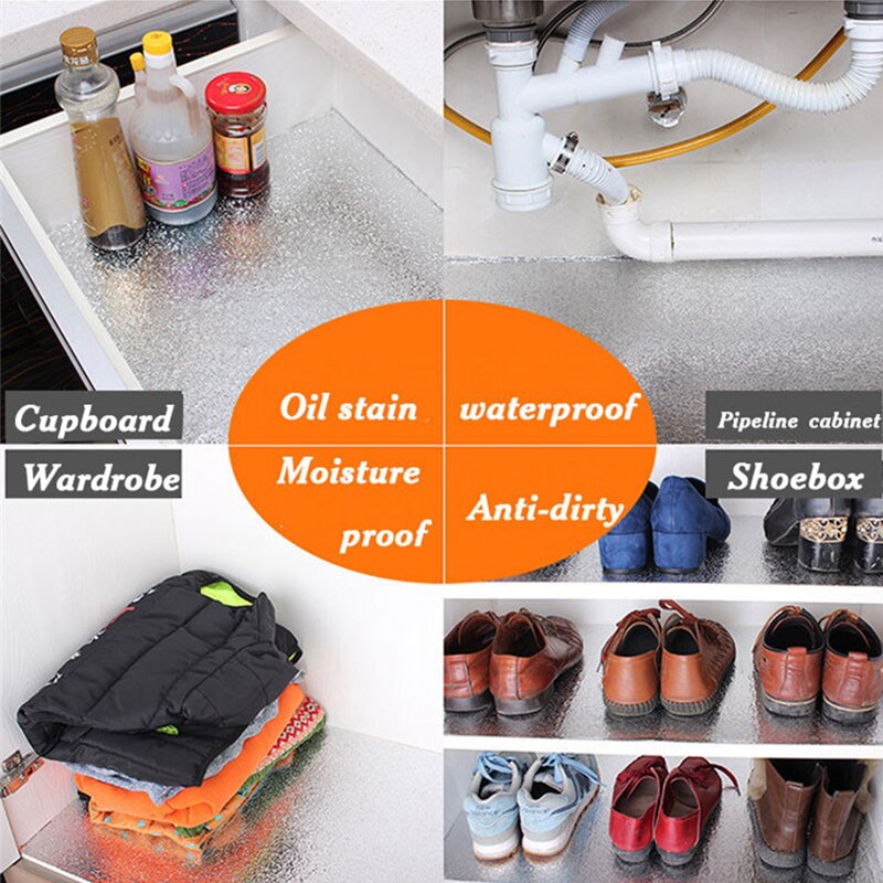 Olie-Proof Waterdicht Keuken Stickers Zelfklevende Brandwerende Ontvochtiging Meeldauw Proof Sticker Voor Meubels Keuken Gadget