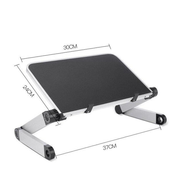 Portable Adjustable Laptop Table For Foldable Laptop Desk Computer Mesa Para Notebook Stand Tray For Sofa Bed Black: B-30cm