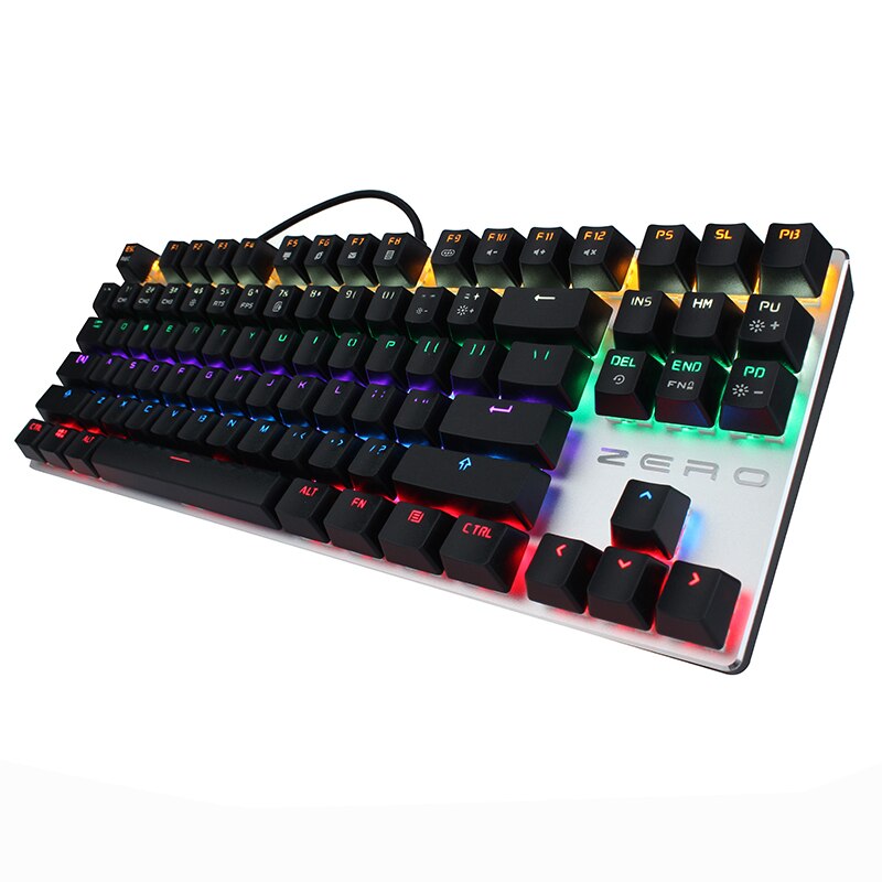 Mechanical Gaming Keyboard Ergonomic LED Backlit 104 Full key USB Wired Keyboard For Gamer Computer Blue/Red/Black switch