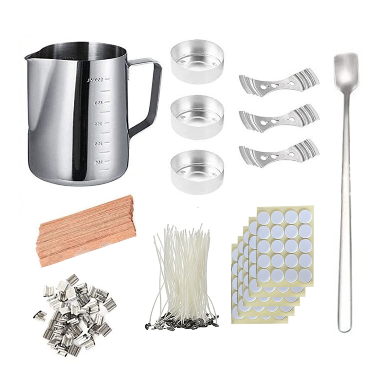 Bidons fondant pichet inox accessoires bougie à bricoler soi-même Kit de fabrication pour débutants résistant à la rouille maison sonde thermomètre