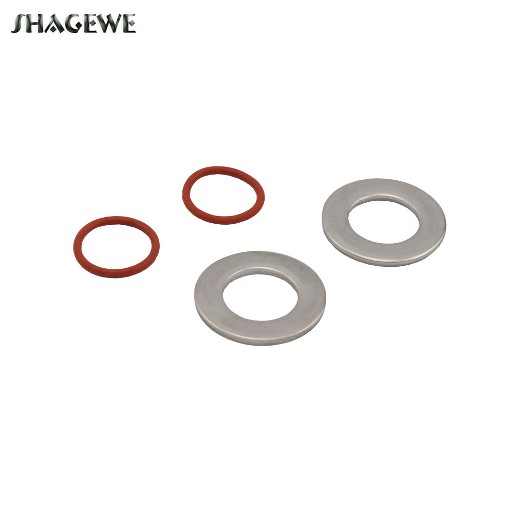 2 stks/partij 1/2 "Roestvrij Staal Platte Ring Met Siliconen O-ringen voor Thuis Brouwketel Mash Weldless Installeren kit