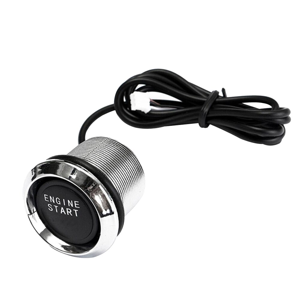 12V Blue LED Keyless Engine Start Push Button Switch Ignition Starter Kits