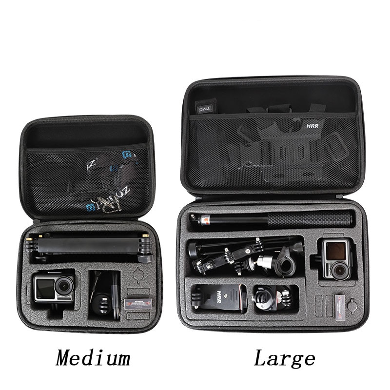 Carry Storage Bag EVA Protective Case PU Box For GoPro Hero 9 8 7 6 5 Xiaomi YI 4K Sjcam EKEN DJI Osmo Action Accessories Camera