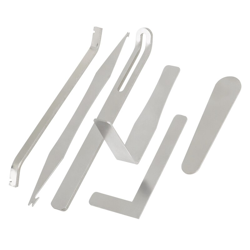 Saxophon Reparaturwerkzeug Set - 6tlg Flache Lederpolster & Einstellwerkzeuge
