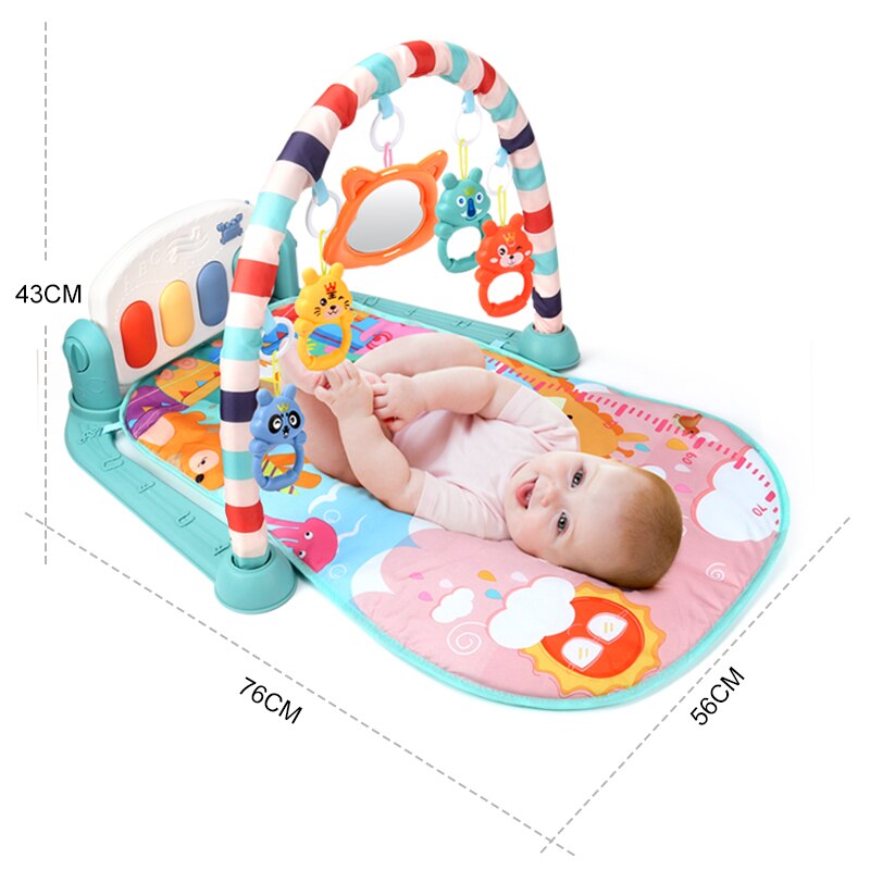 Baby Play Mat Educational Puzzle Carpet With Piano Keyboard Lullaby Music Kids Gym Crawling Activity Rug Toys for 0-12 Months